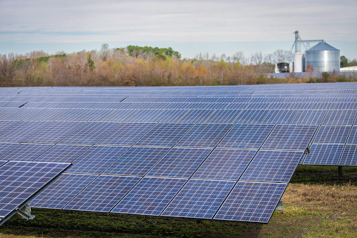 Commercial ground-mount solar installation