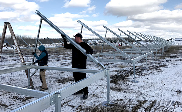 How to Continue Installing Ground Mount Solar During the Harsh Winter - Even in Frozen Ground